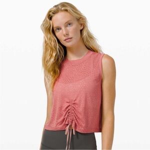 Lululemon Cinch Me Up Front Size 4 Cherry Veil Color crop length